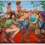 Ladies Who Lunch 58" x 58"